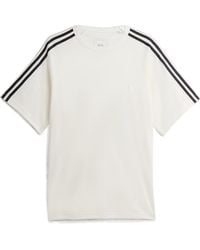 Y-3 - Stripe Detail Cotton T-Shirt - Lyst