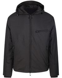 Emporio Armani - Zip-Up Padded Hooded Jacket - Lyst