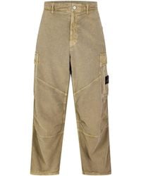 Stone Island - Loose High-Waisted Cargo Pants - Lyst