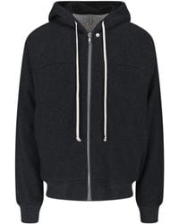 Rick Owens - Long-Sleeved Hooded Sweatshirt - Lyst