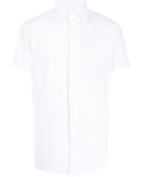 Emporio Armani - Short-Sleeved Poplin Shirt - Lyst
