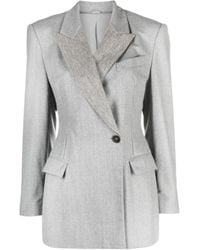 Brunello Cucinelli - Single-Breasted Tailored Blazer - Lyst