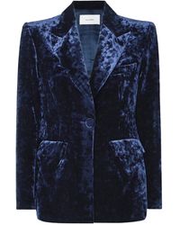 Alex Perry - Striped Velvet Blazer - Lyst