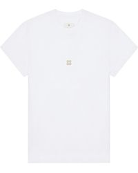 Givenchy - 4G Embroidered Crewneck T-Shirt - Lyst