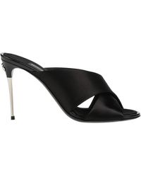 Dolce & Gabbana - Solid Color Sandals - Lyst