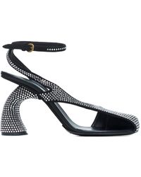 Dries Van Noten - Square-Headed High-Heeled Sandals - Lyst