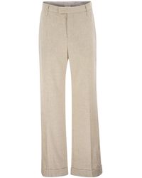Brunello Cucinelli - Casual Pants With Belt Loops - Lyst