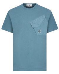 Stone Island - Crew-Neck T-Shirt - Lyst