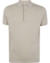 Aspesi - Short-Sleeve Buttoned Polo Shirt - Lyst