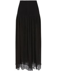 Zimmermann - Valiant Lace-Trim Maxi Skirt - Lyst