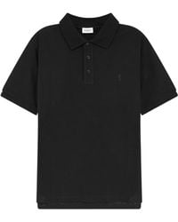 Saint Laurent - Short-Sleeved Polo Shirt - Lyst