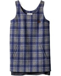 Miu Miu - Plaid Mini Dress - Lyst