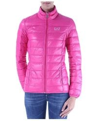 EA7 - Logo Quilted Down Jacket - Lyst