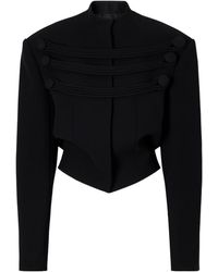 KHAITE - Cord-Detailed Crepe Jacket - Lyst