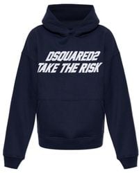 DSquared² - Slogan-Print Relaxed-Fit Hoodie - Lyst