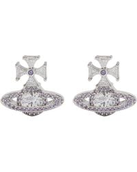 Vivienne Westwood - Saturn Pattern Earrings - Lyst