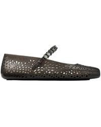 Jimmy Choo - The Jelly Embellished Ballerina Flats - Lyst