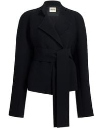 KHAITE - Edith Long-Sleeved Belted Jacket - Lyst