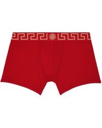 Versace - Greca Border Stretched Boxers - Lyst