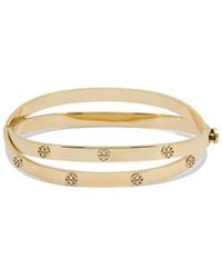 Tory Burch - Logo Stud Cuff Bracelet - Lyst