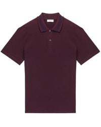 McQueen - Logo Collar Short Sleeved Polo Shirt - Lyst