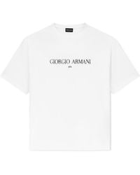 Giorgio Armani - Logo Printed Crewneck T-Shirt - Lyst