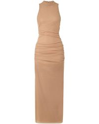 SIR. - Ruby Open-Back Gathered Crepe Midi Dress - Lyst