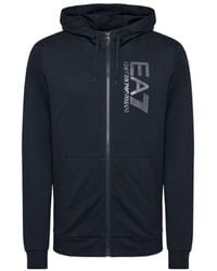 EA7 - Midnight Logo With Hat Casual Coat - Lyst