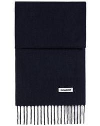 Jil Sander - Slim Wool Scarf - Lyst