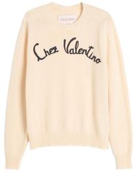 Valentino - Chez Embroidered Crewneck Jumper - Lyst