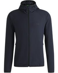 BOSS - Hooded Zip-Up Jacket - Lyst