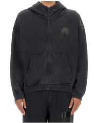 BOSS - Hugo Logo Patch Zipped Hoodie - Lyst