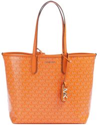 Michael Kors - Michael Eliza All-Over Logo Printed Large Tote Bag - Lyst