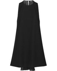 ROTATE BIRGER CHRISTENSEN - Sleeveless Mini Dress With Draped Chiffon Back - Lyst