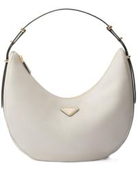 Prada - Arqué Zip-Up Large Shoulder Bag - Lyst