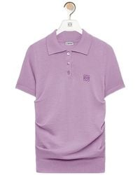 Loewe - Short Sleeve Polo Sweater - Lyst