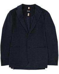 BOSS - Boss Single-Breasted Long-Sleeved Jacket - Lyst