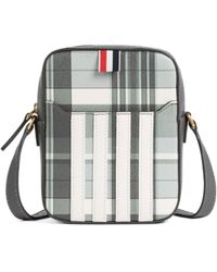 Thom Browne - Checkered Zipped Messenger Bag - Lyst