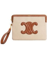 Celine - Small Pouch With Strap - Lyst