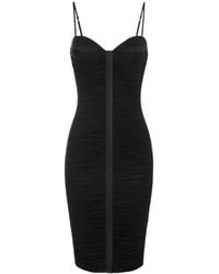 Elisabetta Franchi - Drape Detailed Slim-Fit Midi Dress - Lyst