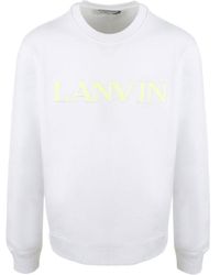 Lanvin - Logo Round Neck Sweater - Lyst