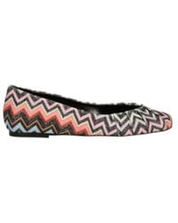 Missoni - Zigzag-Patterned Ballerinas - Lyst