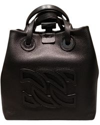 Casadei - Logo Patch Top Handle Bag - Lyst