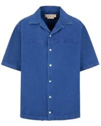 Marni - Short-Sleeved Drawstring Hem Shirt - Lyst