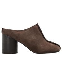 MM6 by Maison Margiela - Seam Detail Heeled Mules - Lyst