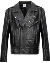 Vetements - Long-Sleeved Leather Jacket - Lyst