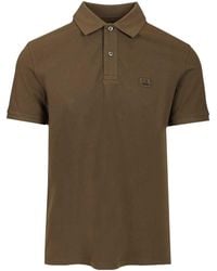 C.P. Company - Logo Patch Polo Shirt - Lyst