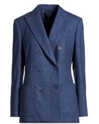 Max Mara - Minimalist Doublebreasted Blazer - Lyst