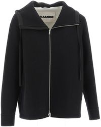 Jil Sander - Zipped Hooded Jacket - Lyst