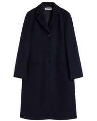 Jil Sander - Felt Wool Coat - Lyst